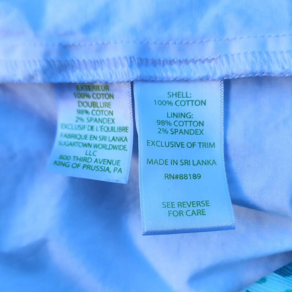 Lilly Pulitzer Colette Blue Ibiza Cabana Cocktail Knit Skort 00 - Picture 5 of 10